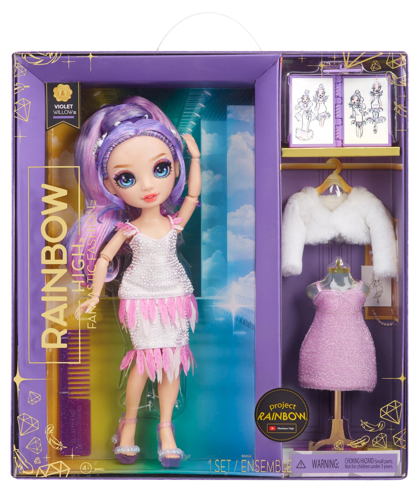Rainbow High FantasticFashion Purple 587385 /3