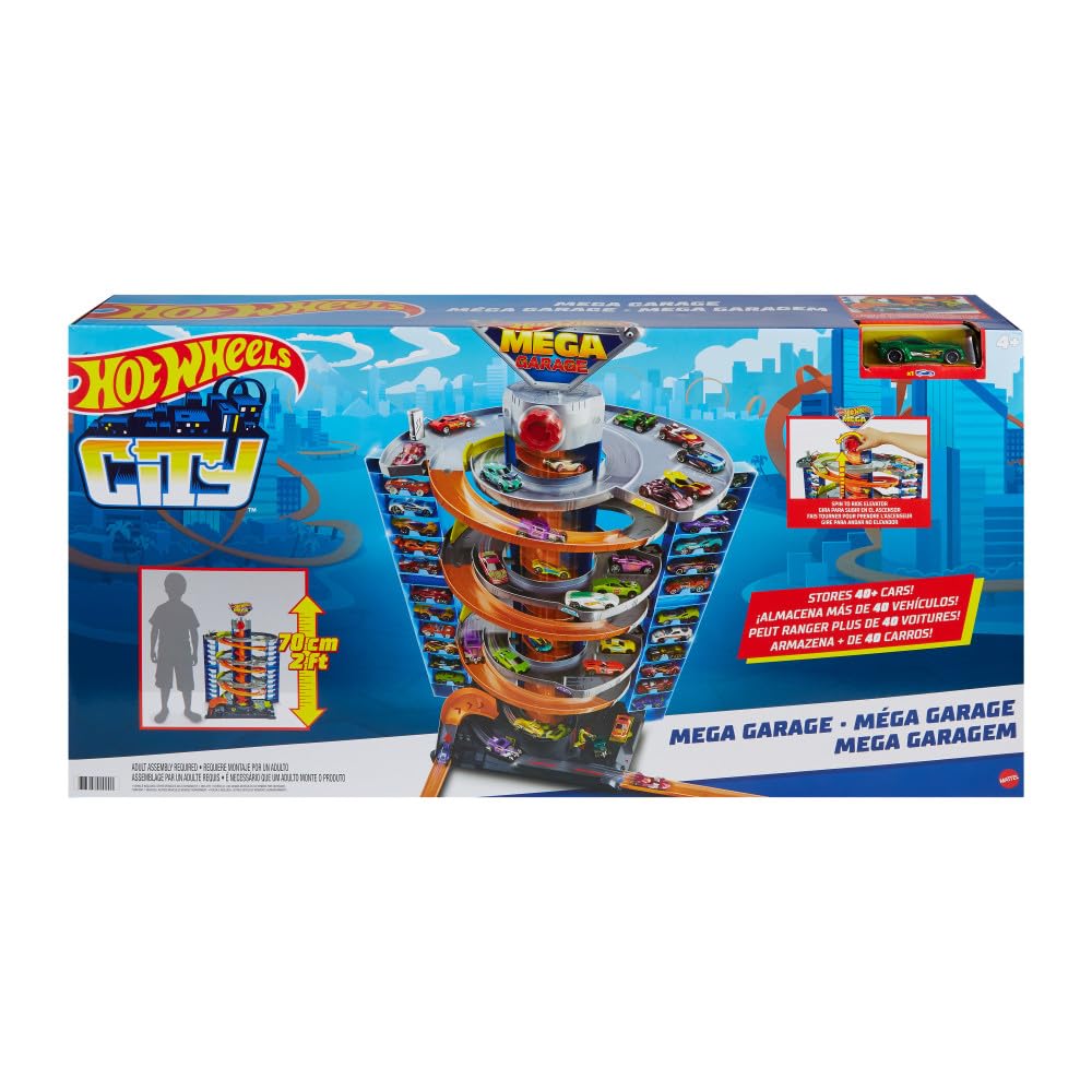 HW CITY zestaw Zakręcony Megagaraż GTT95 /2