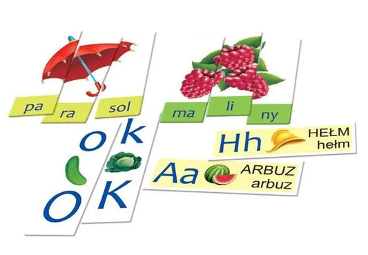 Litery, sylaby, wyrazy - zestaw edukacyjny