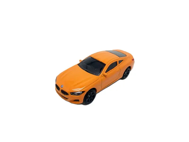 Model BMW 850i Coupe pomarańczowy 1:64