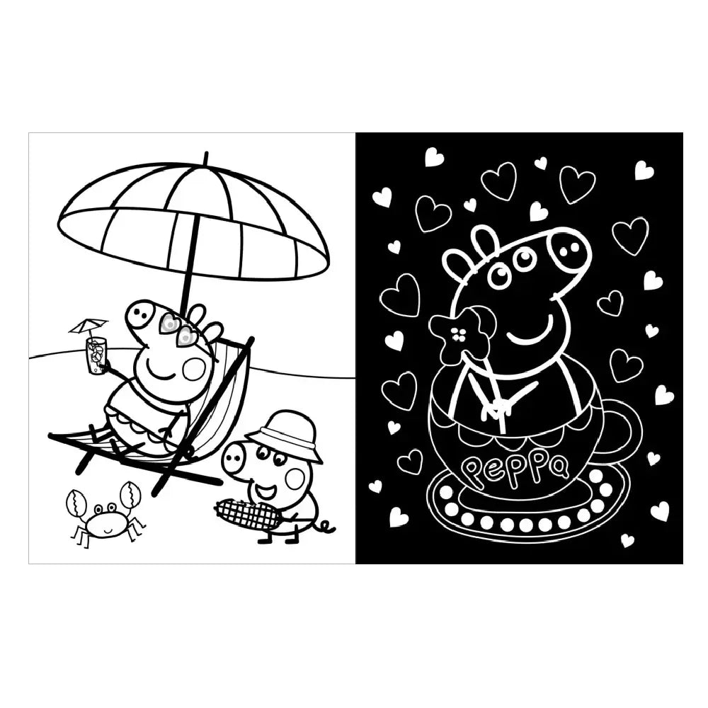 Świnka peppa neon moc koloru baw się kolorami