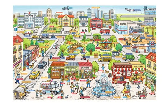 PUZZLE Edu 104 Poznajemy miasto 15605