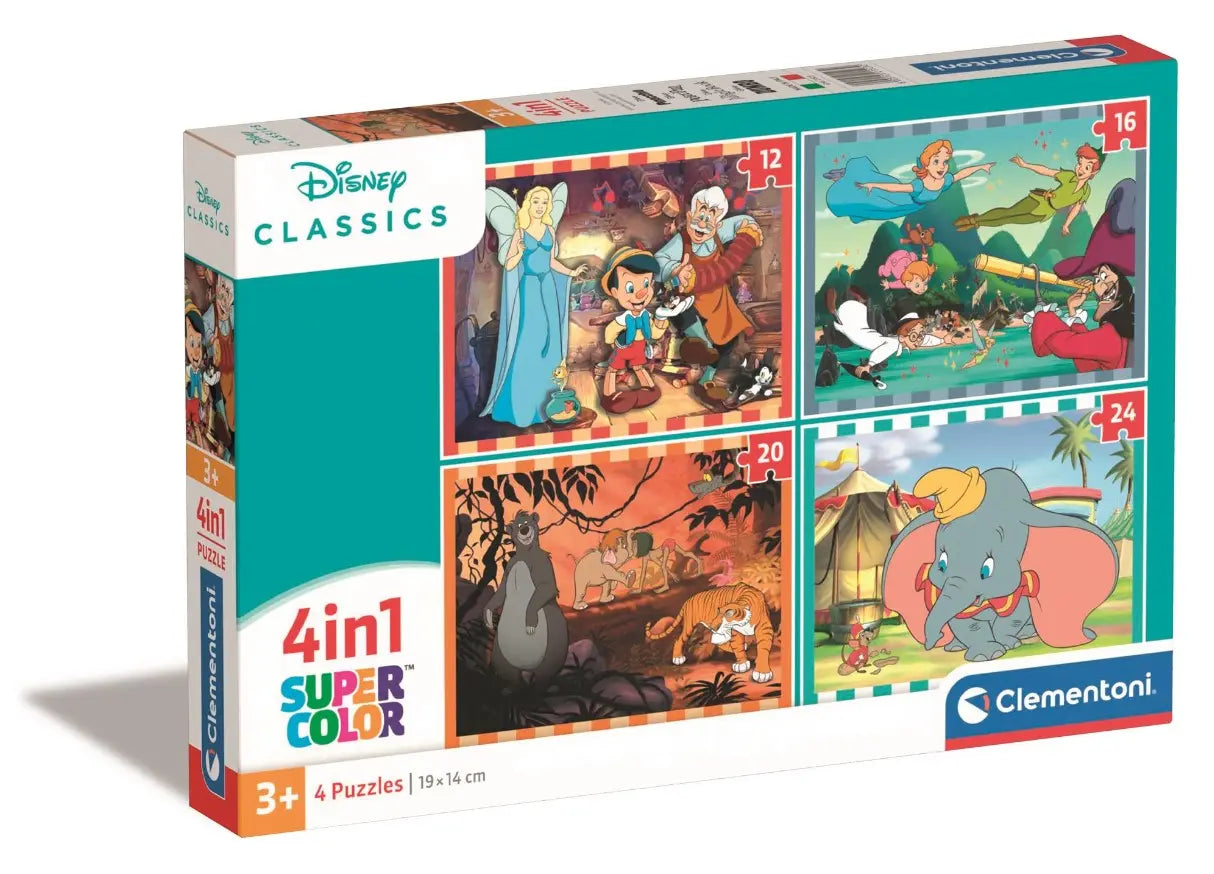 Puzzle 4w1 Disney Classic