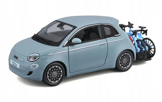 Eurotrek Fiat 500E Touring niebieski 1:24