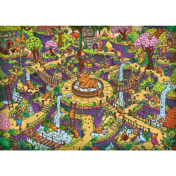 PUZZLE 500 PremPlus Maze Zabawne kapibary 37631