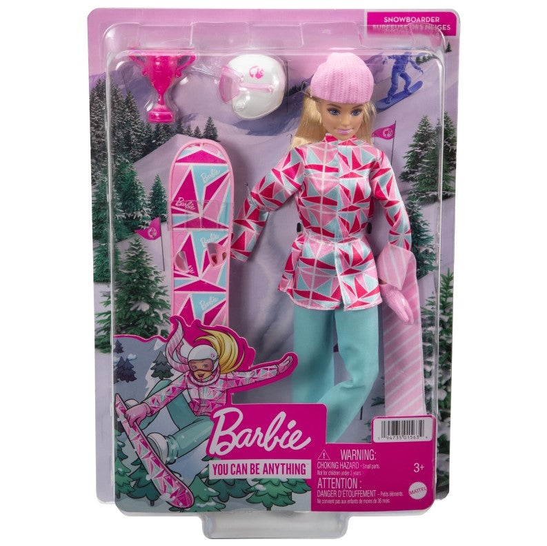 Barbie lalka sporty zimowe snowboard HCN32 /6