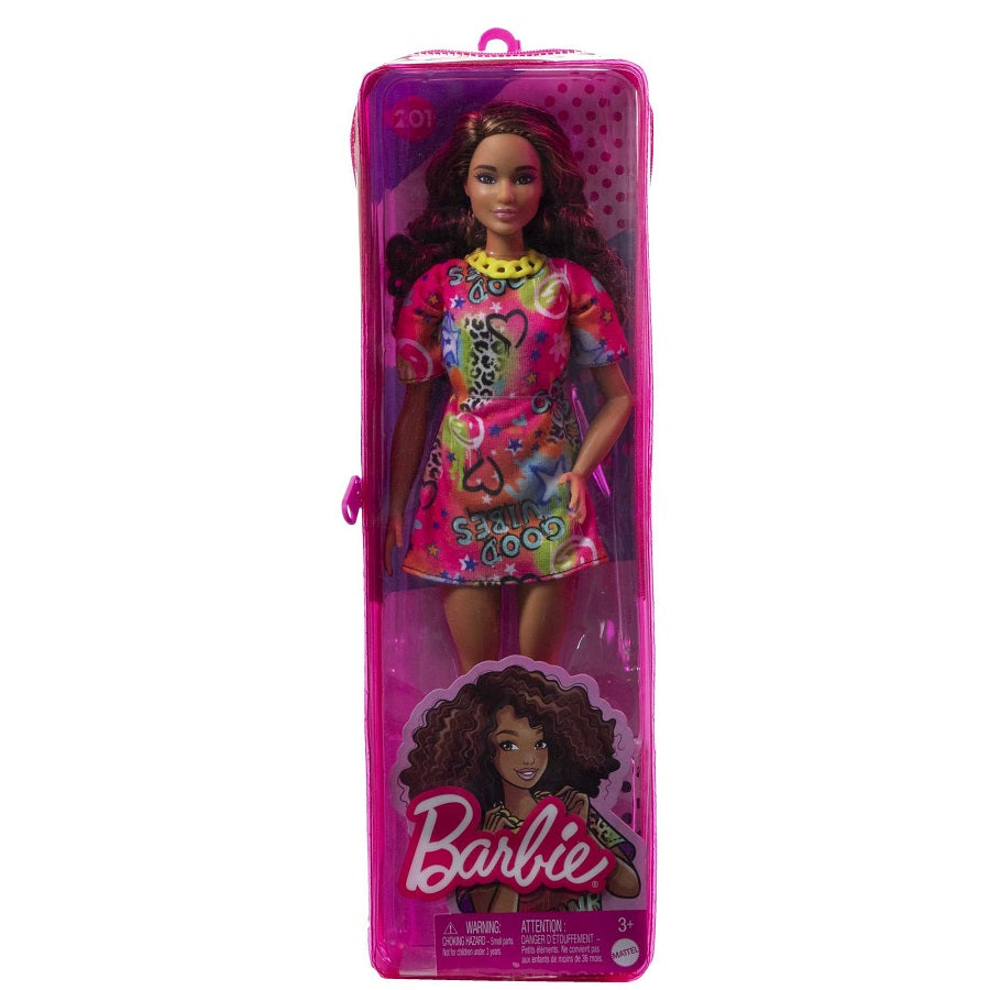 Barbie lalka Fasionistas w sukience HJT00 /6