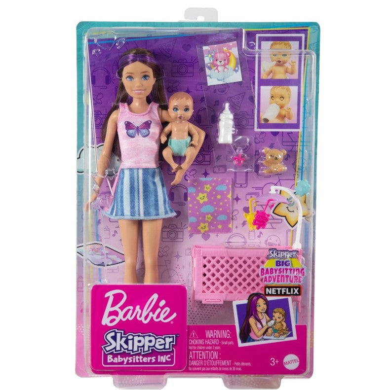 Barbie lalka z bobaskiem + akcesoria HJY33 /3