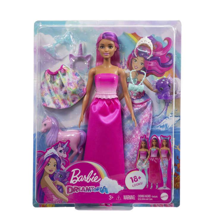Barbie lalka + strój syrenki 3w1 HLC28 /5