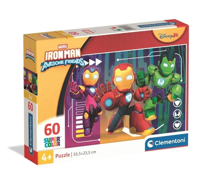 Puzzle 60 SuperKolor Iron Man And His Awesome Friends