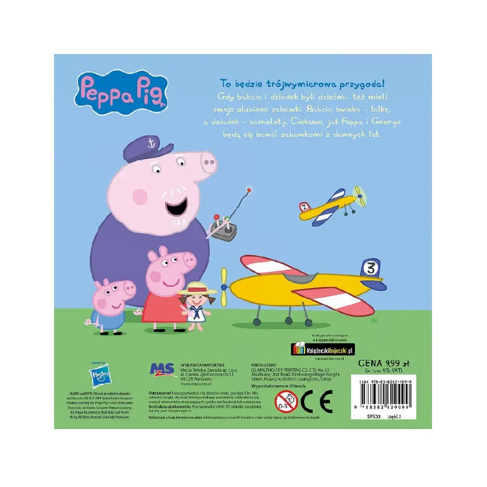 Świnka peppa ruchome obrazki zabawki babci i dziadka