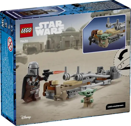 Lego Star Wars - Śmigacz Mandalorianina i Grogu