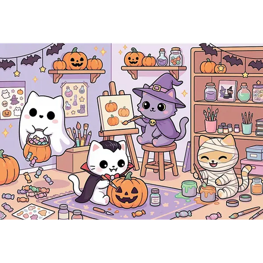 Puzzle 100 el. Spooky Stories - Mała pracownia magii