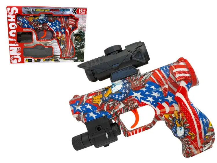 Pistolet na kulki wodne oraz plastikowe