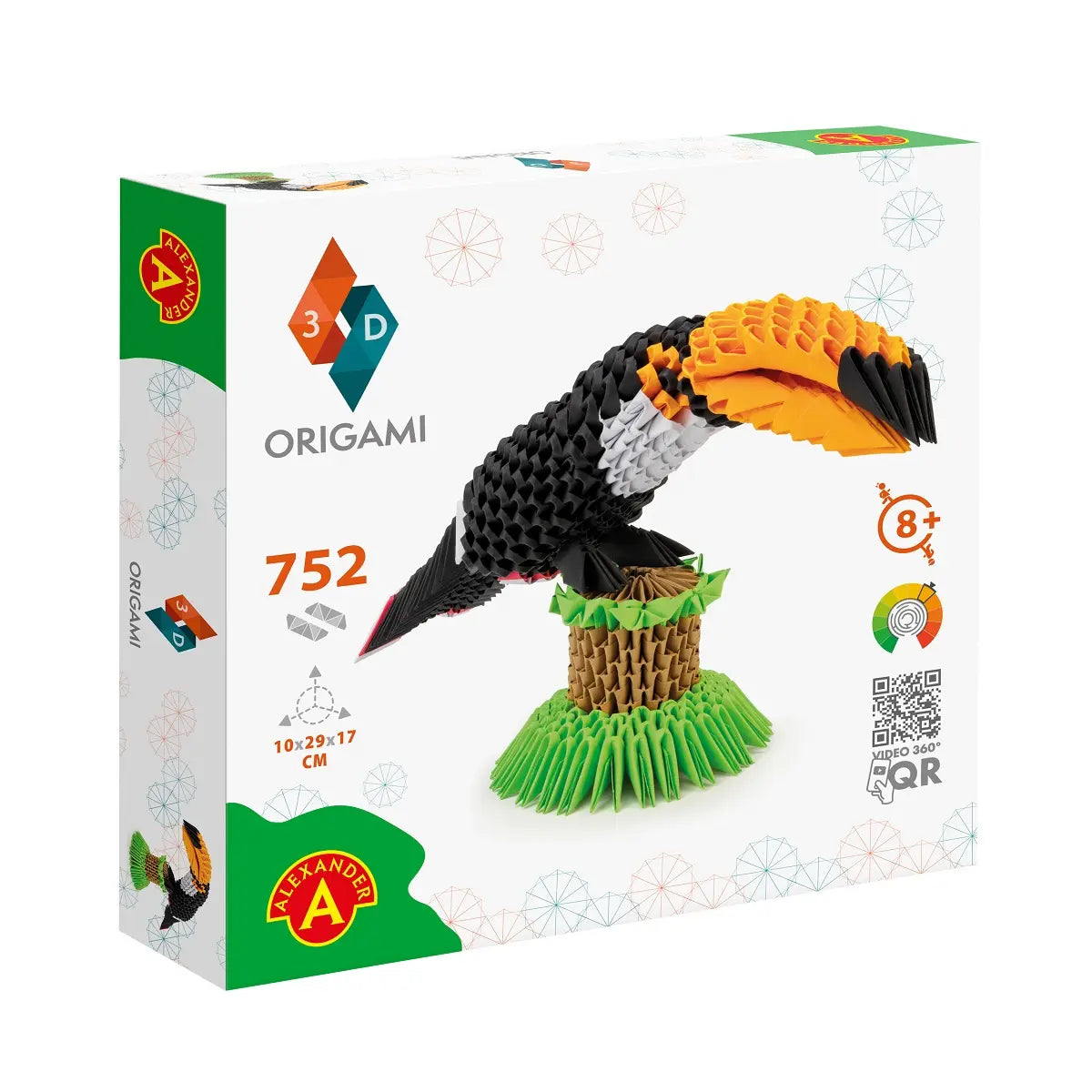 Origami 3d tukan