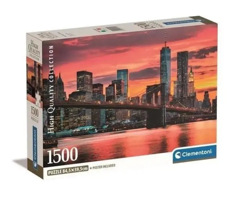 Puzzle 1500 Compact East River at dusk