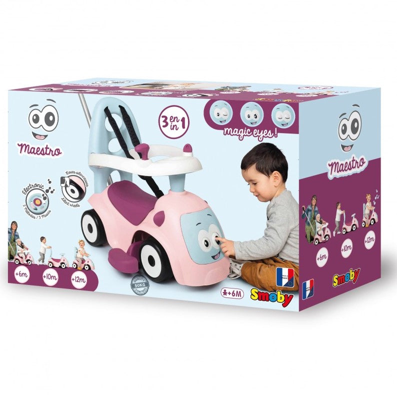 SMOBY jeździk Maestro 4w1 różowy 720305