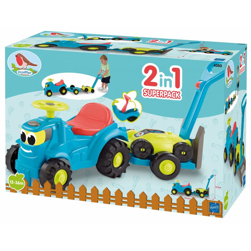 EC traktor z przyczepką i kosiarką 7600004350