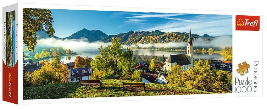 PUZZLE 1000 Panorama Nad jeziorem Schliersee