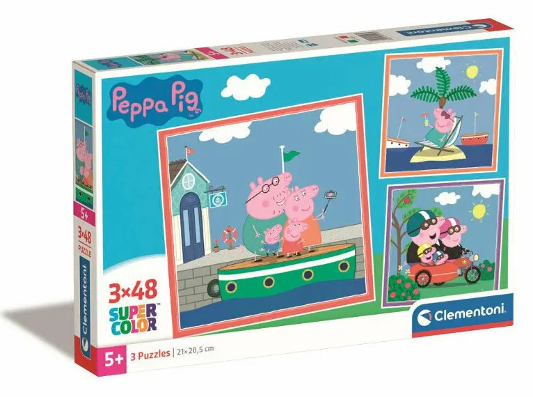 Puzzle 3x48 Square Świnka Peppa