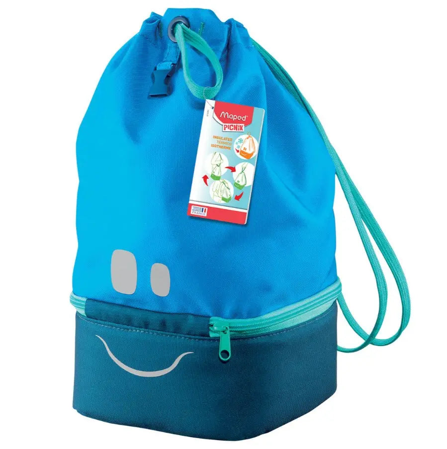 Torba lunchowa maped picnik concept kids niebieska