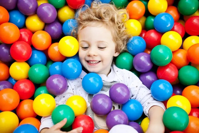 Plastikowe piłeczki z wędką 62szt