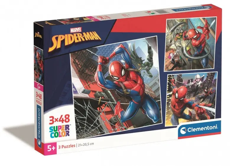 Puzzle 3x48 Super Kolor Spider Man