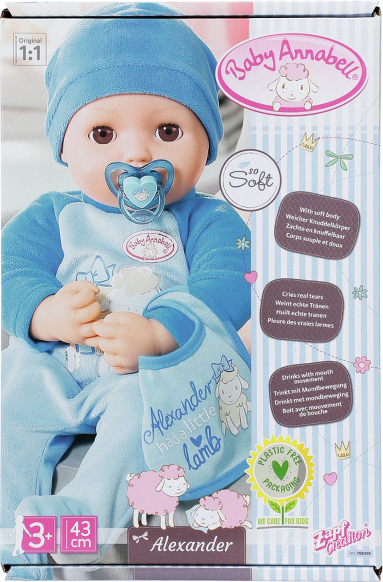 BABY ANNABELL bobas Alexander 43cm 706305