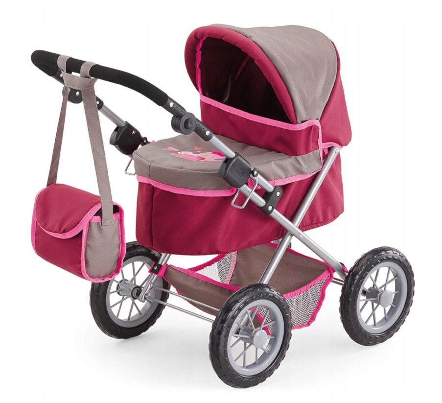 BAYER Wózek głęboki Trendy róż-szar 13078AA 30782
