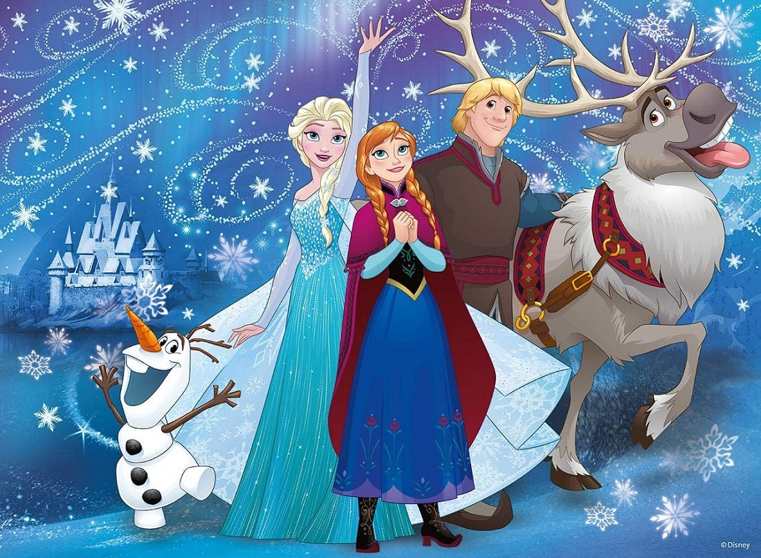 RAV puzzle 100 Frozen Błyszczący śnieg 13610
