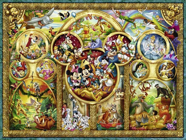 RAV puzzle 1000 Najpięk. motywy Disneya 15266