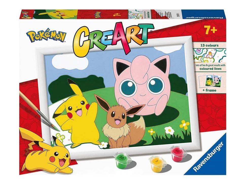 RAV malow.po numerach CreArt Pokemon 23571
