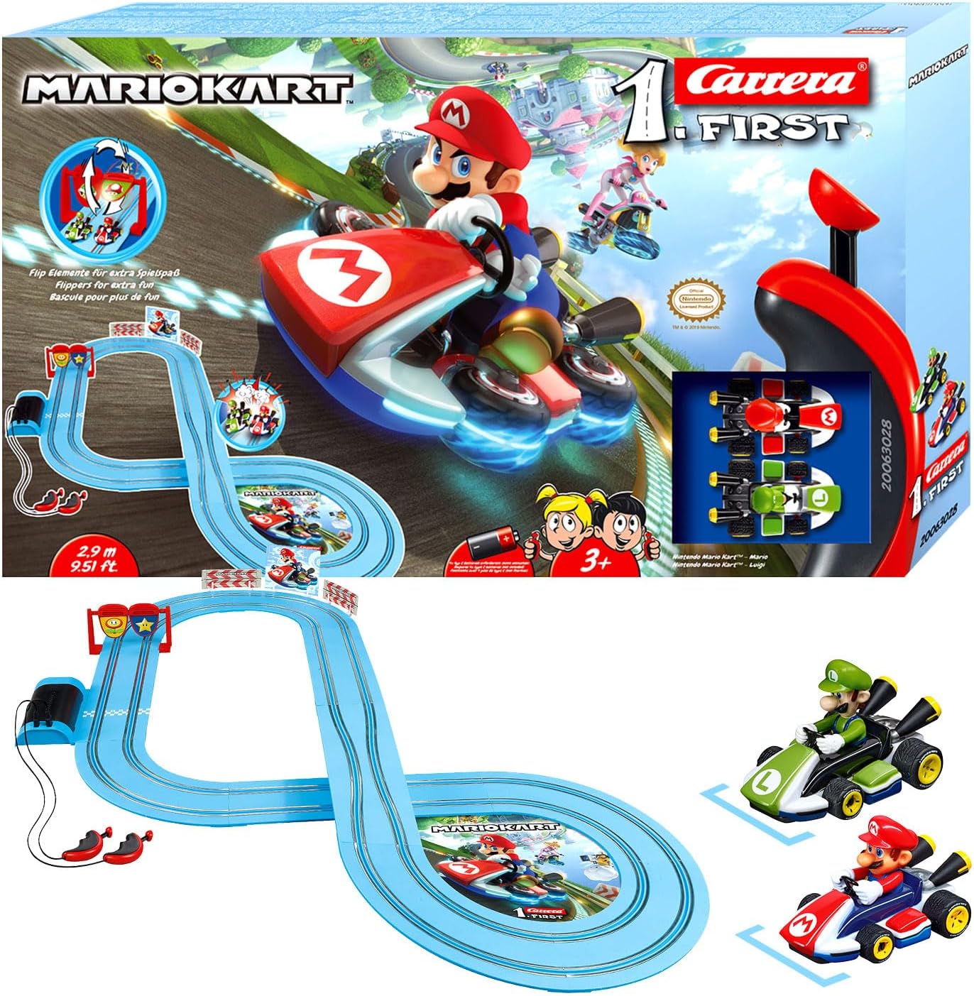 Carrera first first 1first tor nintendo mario vs luigi