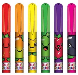 Fruity squad pachnące mini długopisy żelowe 12 szt
