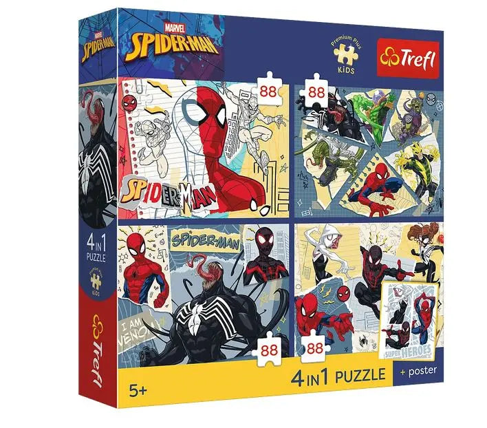 PUZZLE 4x88 PremPlus Kids Sieć zabawy 34705