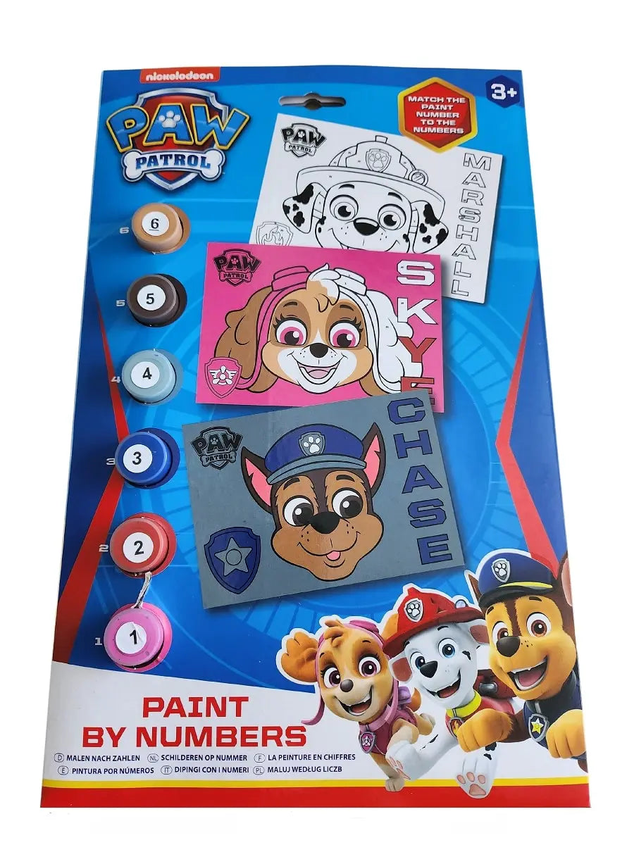 Psi Patrol malowanie według liczb