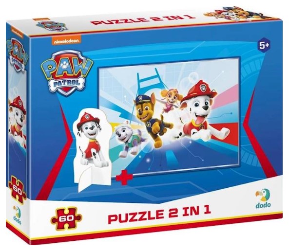 Puzzle 60el Paw Patrol z figurk.DOB5574 05574