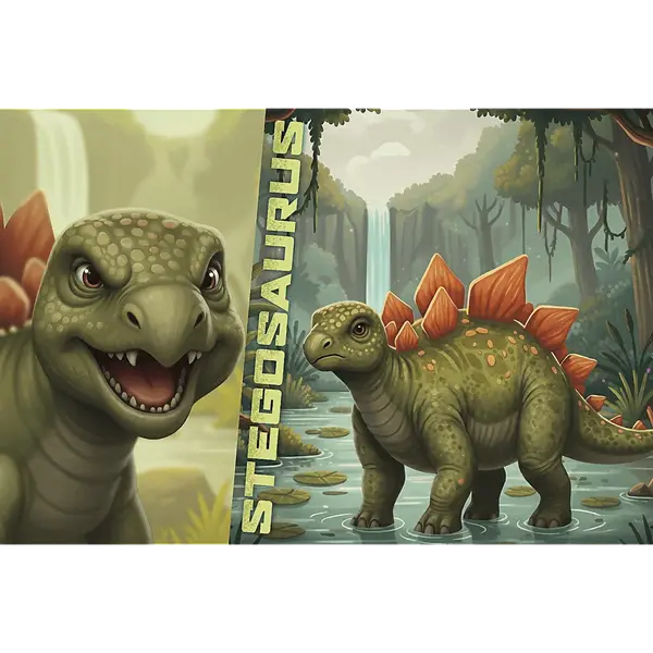 PUZZLE 100 InspiredByDinoWorld Stegosaurus 16581