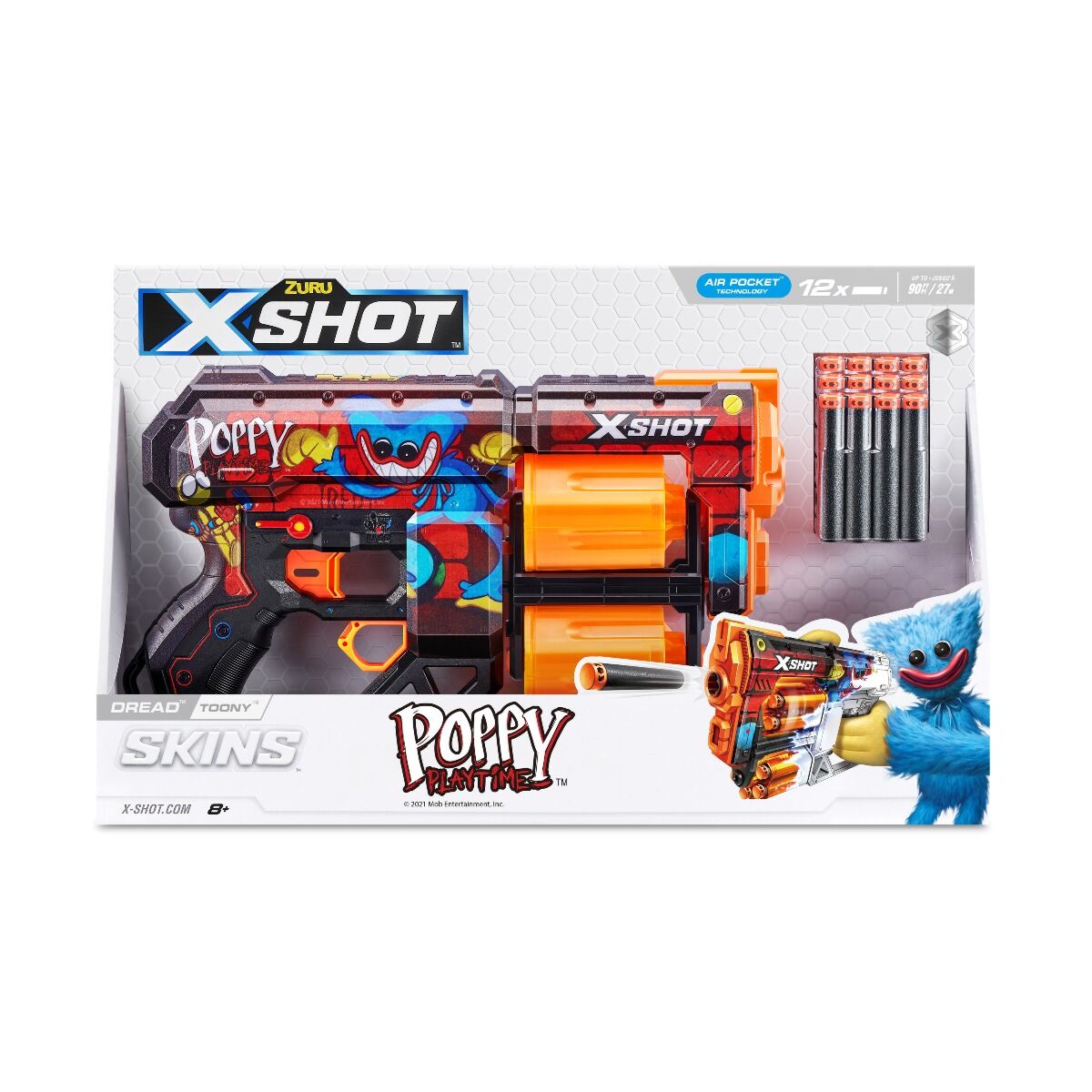 ZURU X-SHOT SkinDread 12strz Toony 36650B