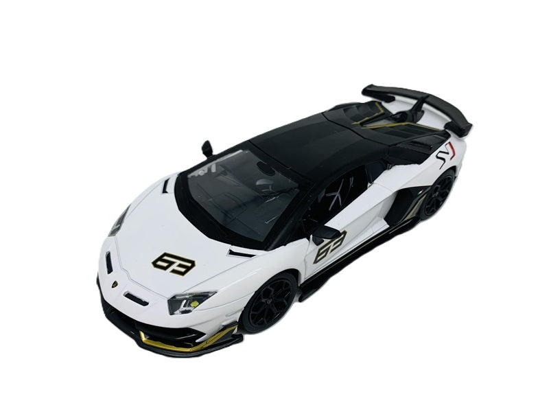 Model Lamborghini Aventador biały ze światłem i dźwiękiem