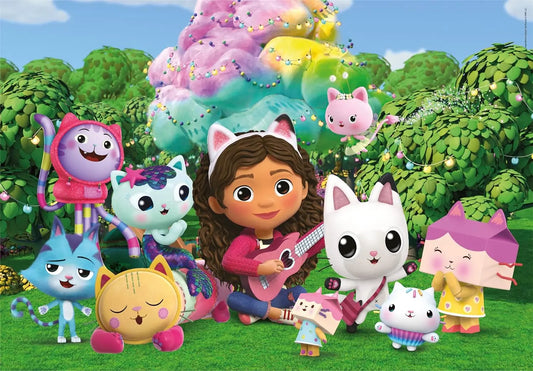 Puzzle 24 maxi super kolor koci domek gabby