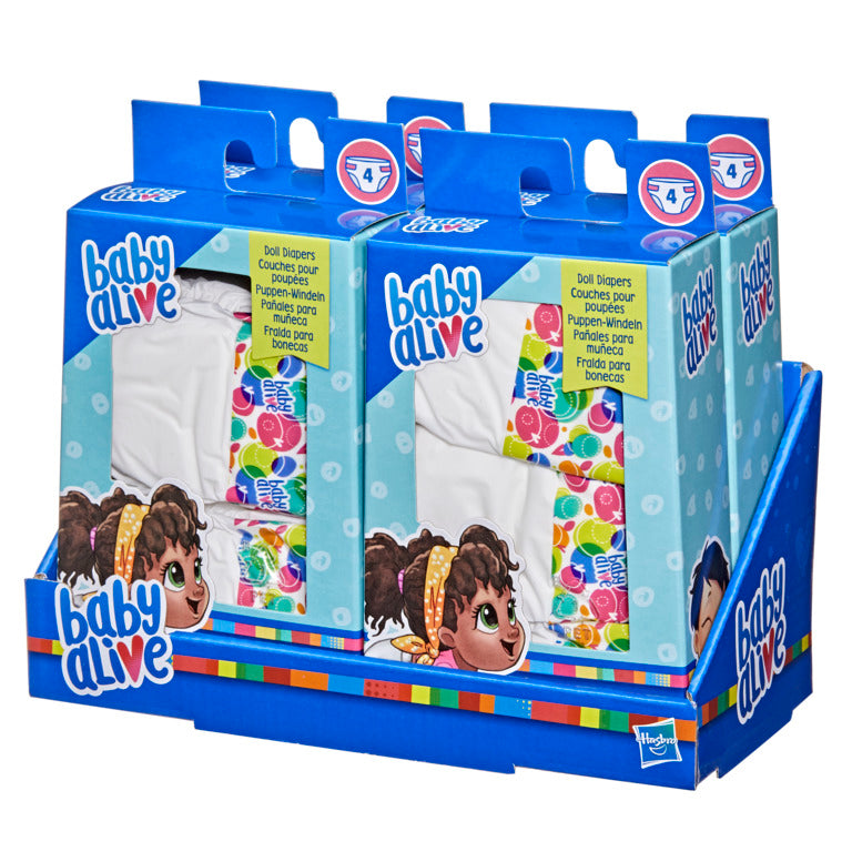 BABY ALIVE zapas pieluch 4szt E9119 /6