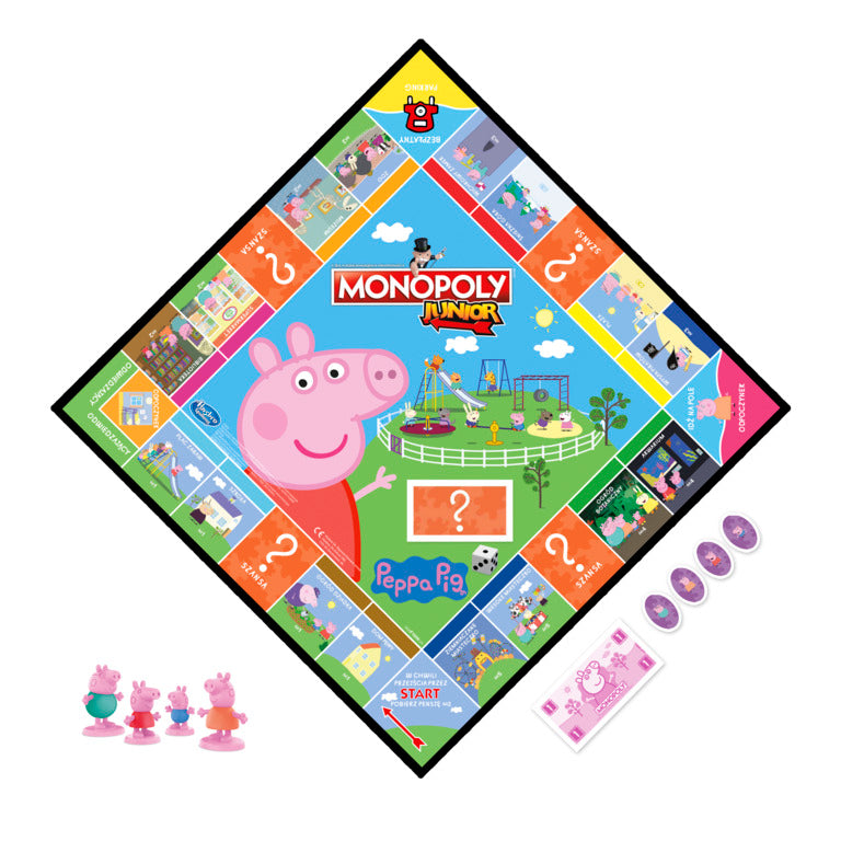 Gra MONOPOLY Junior Świnka Peppa F1656 /6