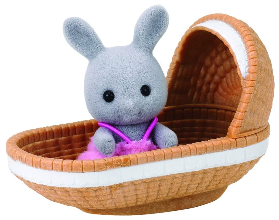 SYLVANIAN Baby królik z łóżeczkiem 04558