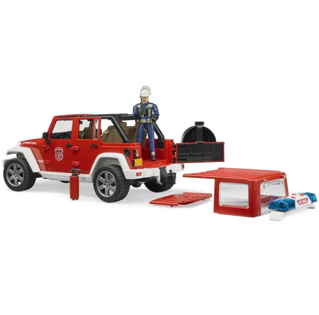 Jeep Wrangler Rubicon straż pożarna z figurką i modułem