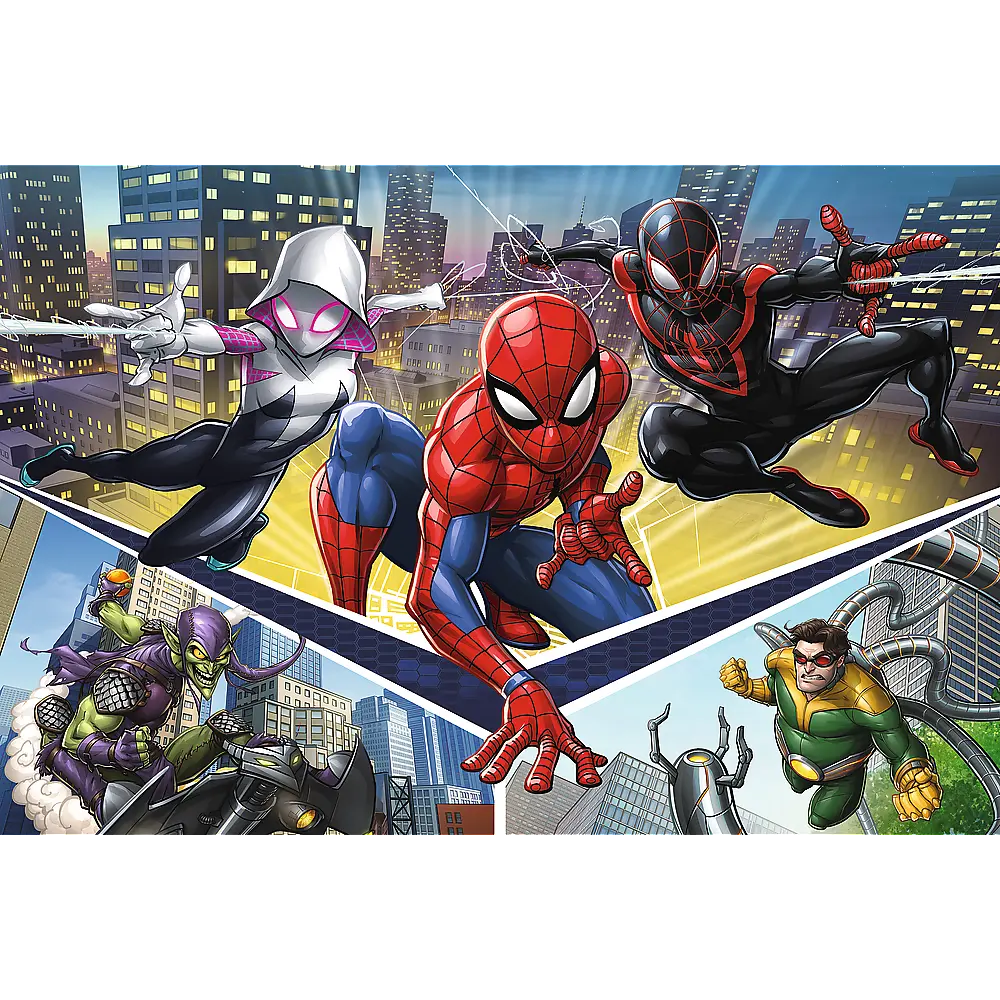 Puzzle 160 elementów siła spidermana
