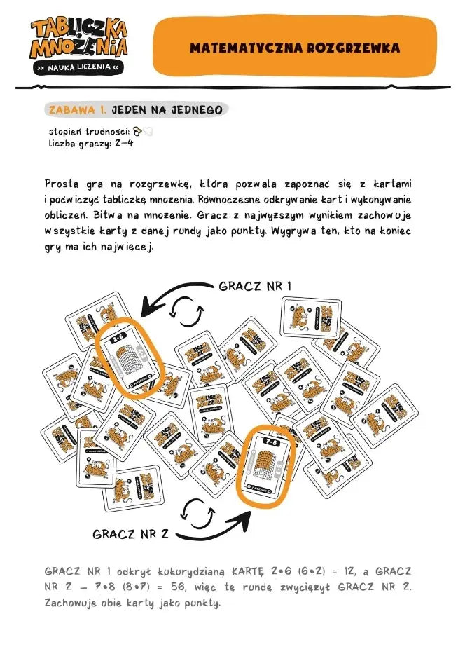Gra edukacyjna - Tabliczka mnożenia. Nauka liczenia