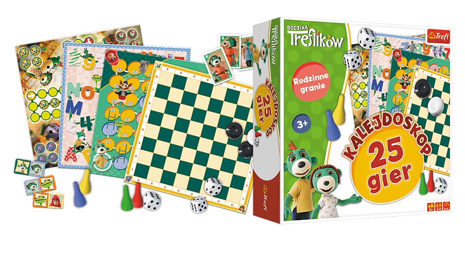 GRA RodzinaTreflików Kalejdoskop 25gier 01678