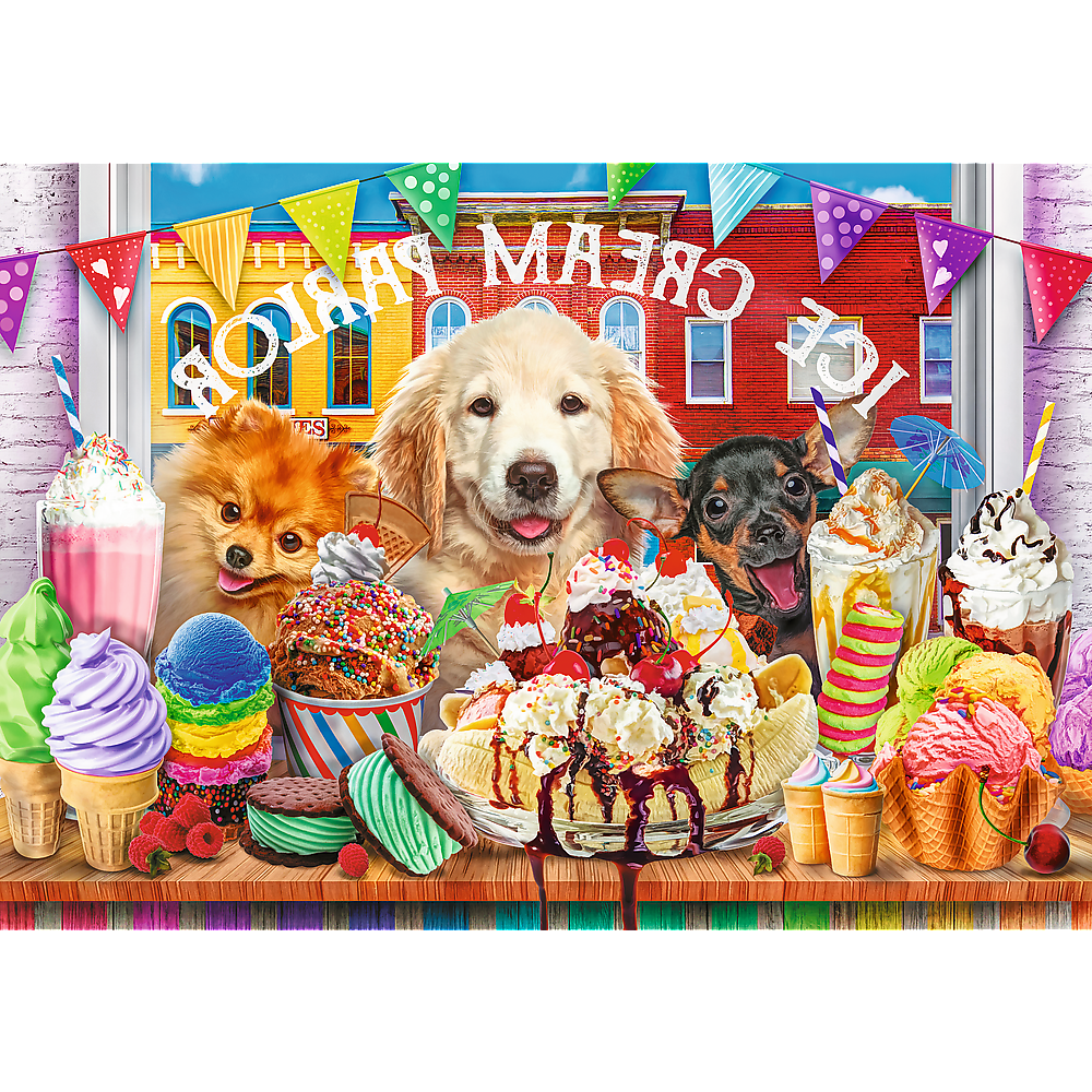 PUZZLE 1000 UFT Doggy Peekers 10699