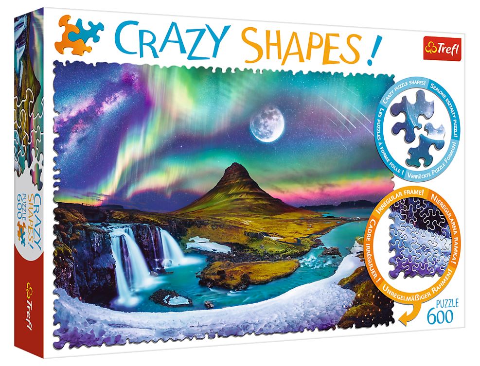 PUZZLE 600 Crazy Shapes Zorza nad Islandią 11114